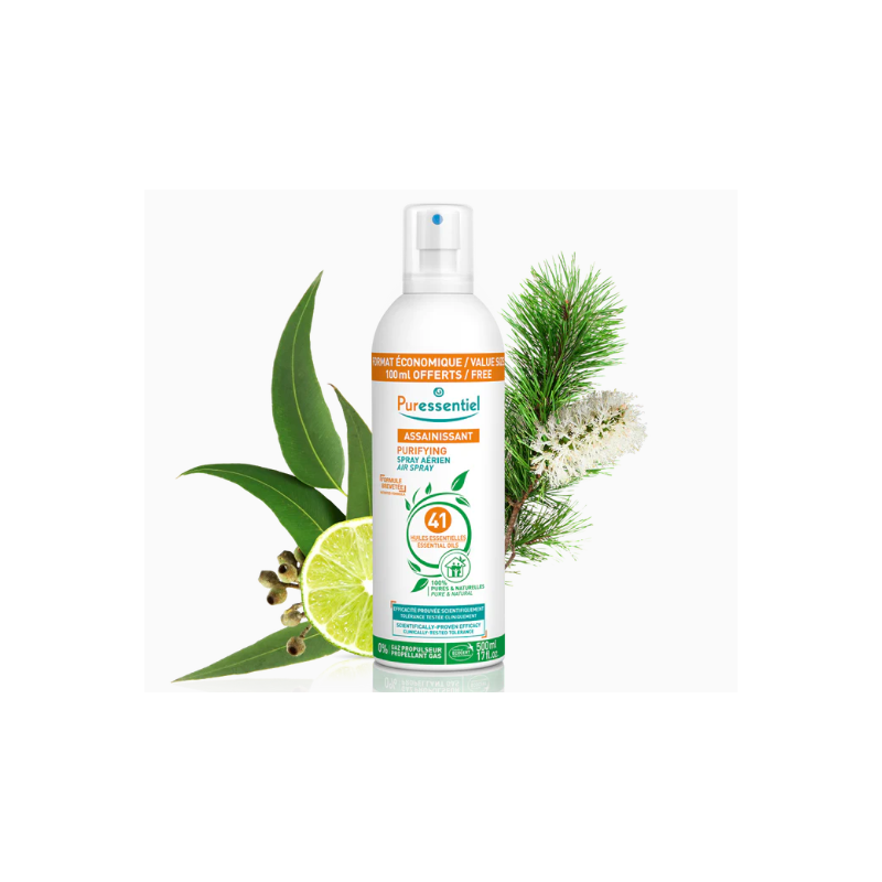 Cleansing Spray with 41 Essential Oils, Puressentiel, 500ml