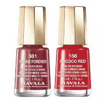 Vernis à Ongles - Rouge Forever & Rococo Red - N°381& N°156  - Mavala - 5ml