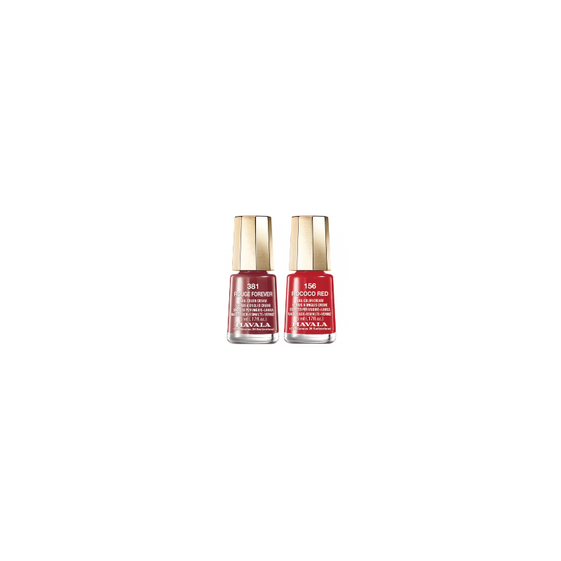 Nail Polish - Forever Red & Rococo Red - N°381& N°156 - Mavala - 5ml