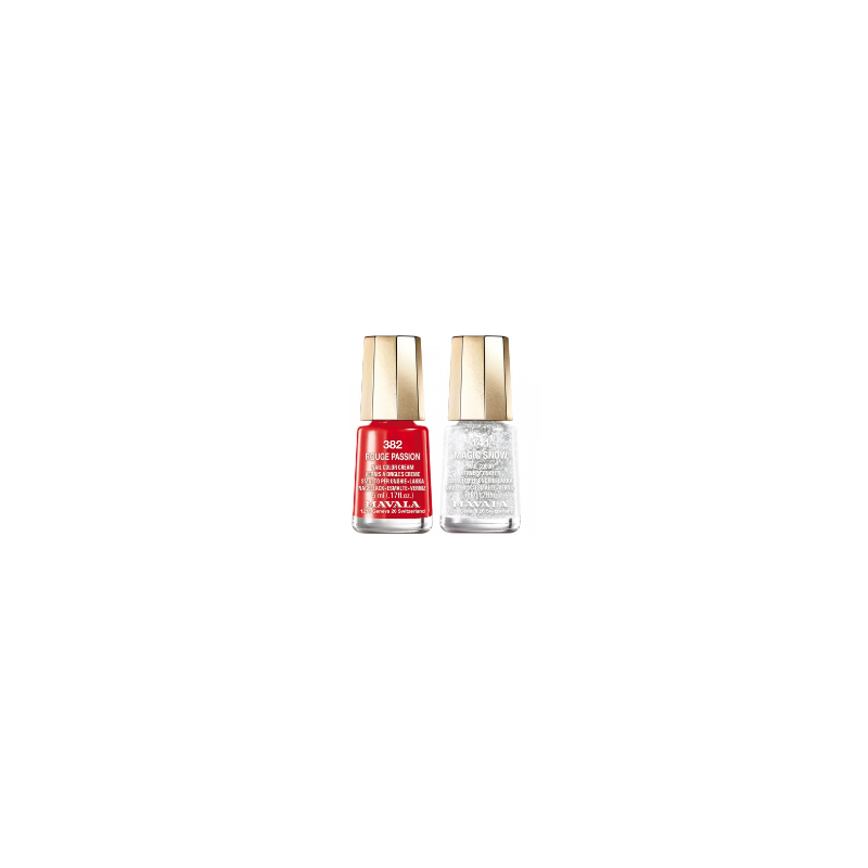 Vernis à Ongles - Magic Snow & Rouge Passion - N°141 & N°382  - Mavala - 5ml