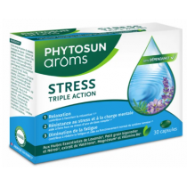 Stress Triple Action - Relaxation & Resistance to Stress - Phytosun Arôms - 30 capsules