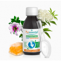 Sirop Adoucissant Respiratoire 100% D'Origine Naturelle - Puressentiel - 125 ml