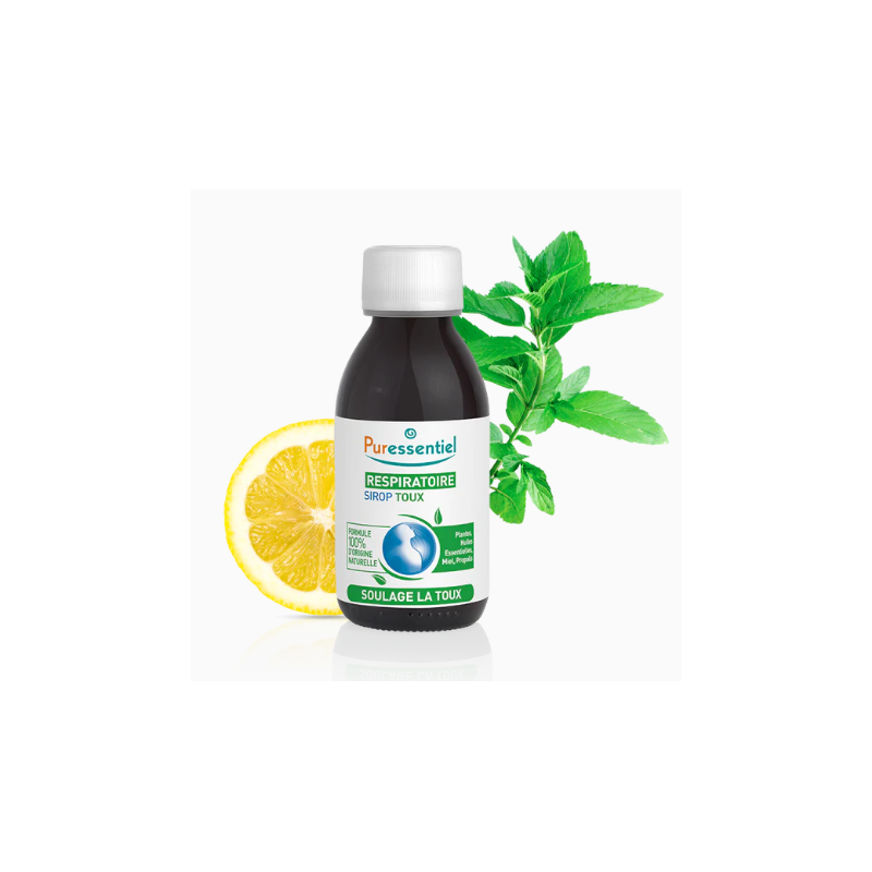 Sirop Toux Respiratoire 100% D'Origine Naturelle - Puressentiel - 125 ml