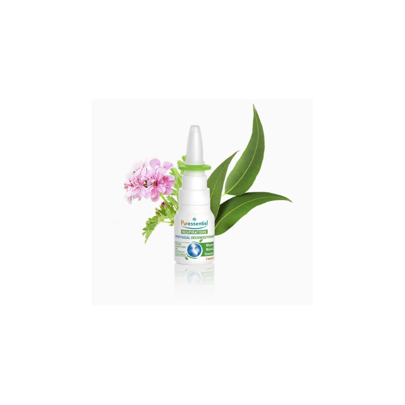 Puressentiel Organic Essential Oils Decongestant Nasal Spray, 15ml Bottle