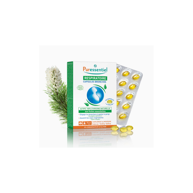 Organic Respiratory Bronchi Capsules - Puressentiel - 30 capsules