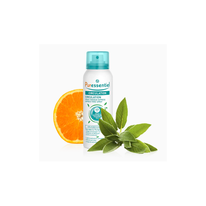Spray Tonique Express Circulation Puressentiel, 100 ml