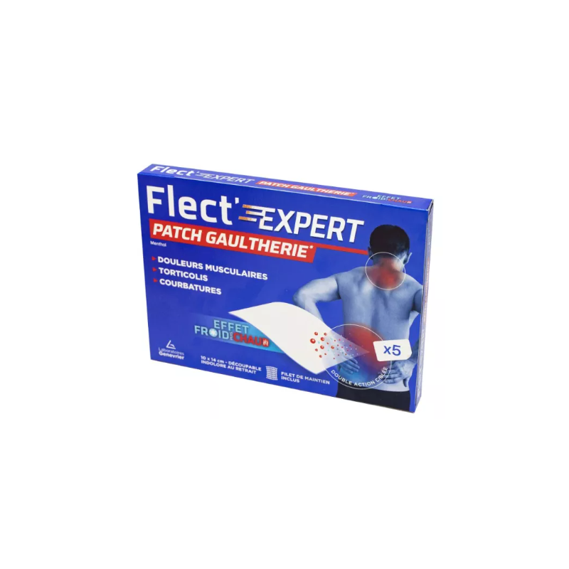 Patch Gaultherie - Douleurs Musculaires & Courbatures - Flect'Expert - 5 Patchs