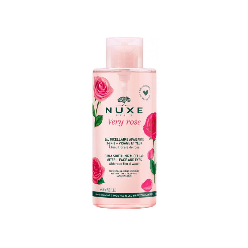Eau Micellaire Apaisant - Very Rose - Nuxe - 750 ml