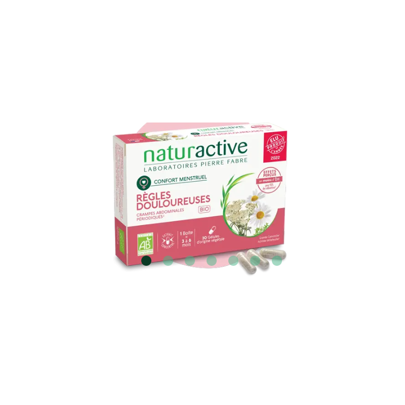 Painful Menstruation - Concentrated Extracts - Naturactive - 30 Capsules