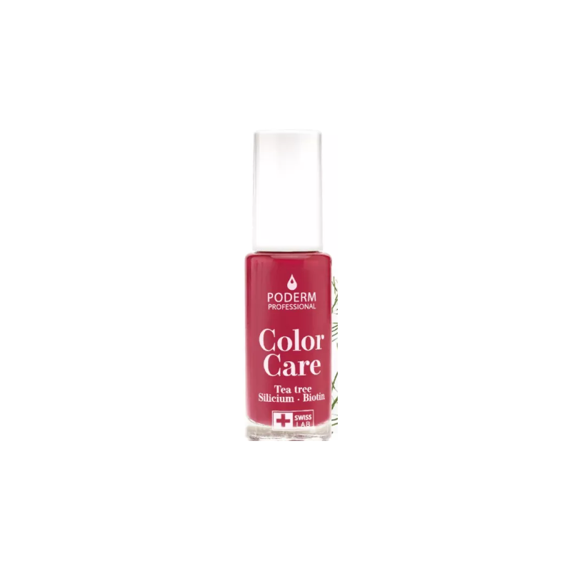 Vernis à Ongles Soin - Rouge Rose n°797 - Poderm - 8 ml