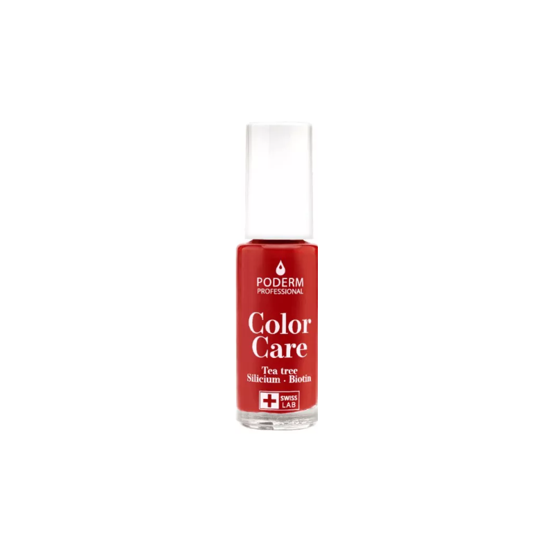 Vernis à Ongles Soin - Rouge Allure n°253 - Poderm - 8 ml