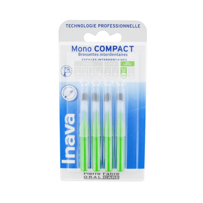 Interdental Brushes - Mono Compact - Very Large - Inava - 4 Brushes