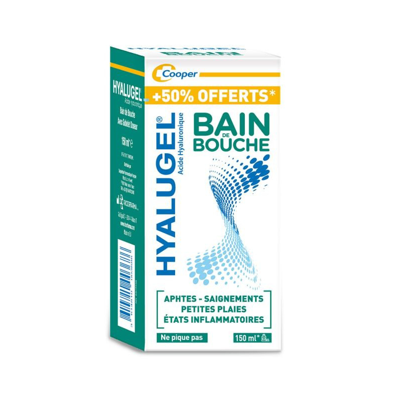 Bain de Bouche - Aphtes Saignements - Hyalugel - 150 ml