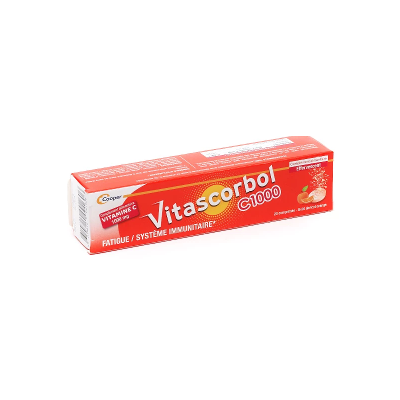 Vitascorbol C1000 - Fatigue & Immune System - Cooper - 20 tablets