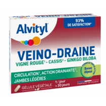Circulation - Jambes Légères - Veino-Draine - Alvityl - 30 gélules