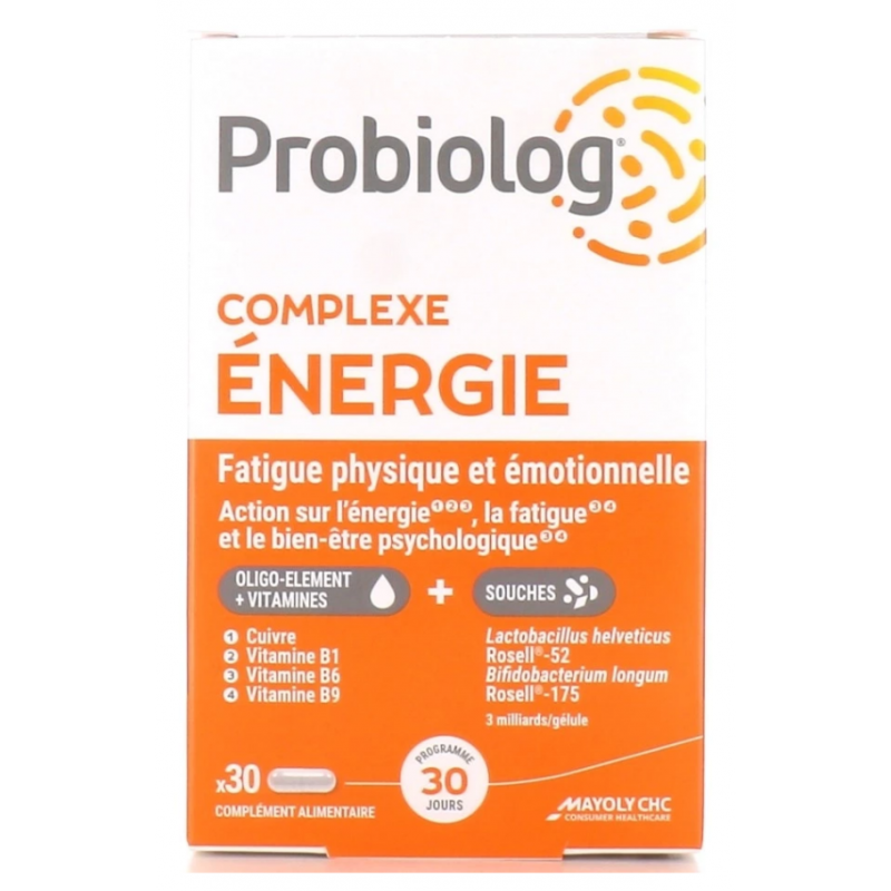 Complexe Energie - Fatigue Physique & Emotionnelle - Probiolog - 30 comprimés