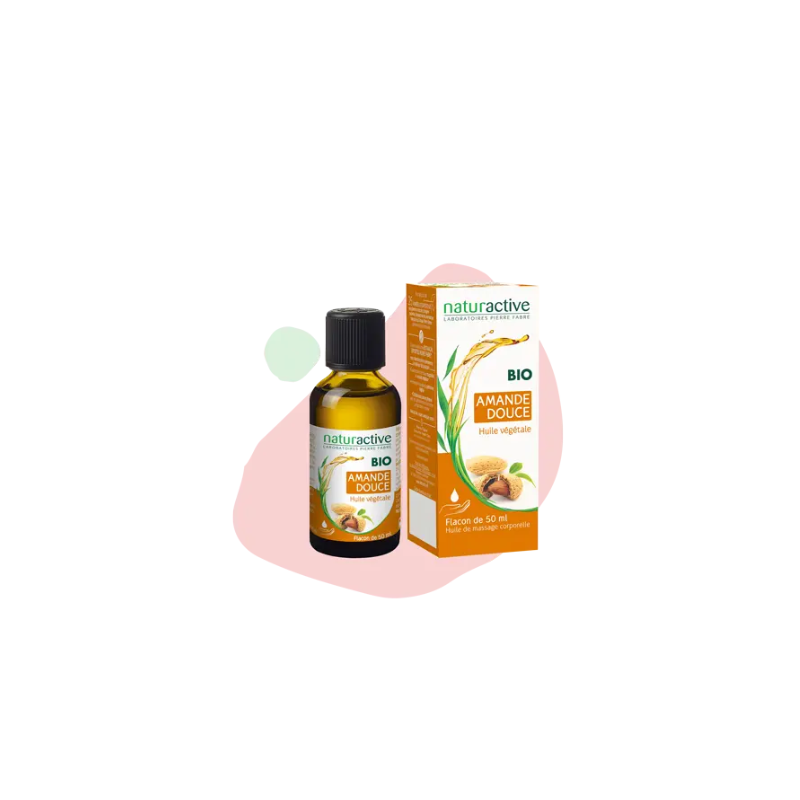 Organic Sweet Almond Vegetable Oil - Naturactive - 50 ml
