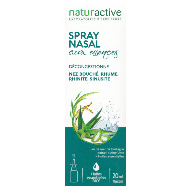 Spray Nasal aux Essences - Décongestionne - Naturactive - 20 ml