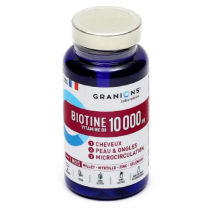 Biotine 10000 µg - Cheveux & ongles - Granions - 60 comprimés