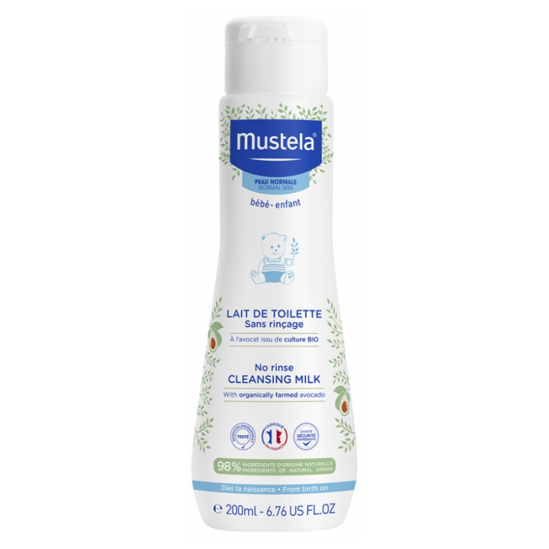 No-Rinse Cleansing Milk - Face and Seat - Mustela - 200 ml