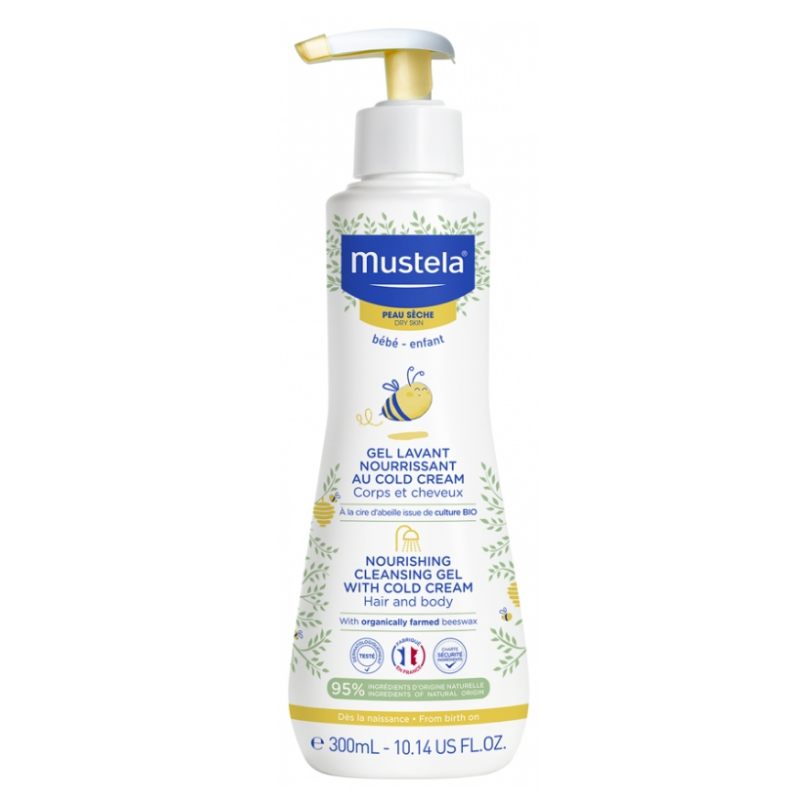 Mustela BÉBÉ Nourishing Cleansing Gel With Cold Cream 300 ml 10.14 oz