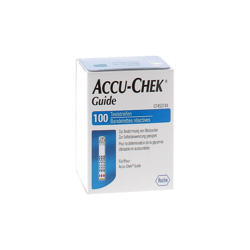 Test Strips - Blood Glucose Monitoring - Accu-chek Guide - 100 Strips