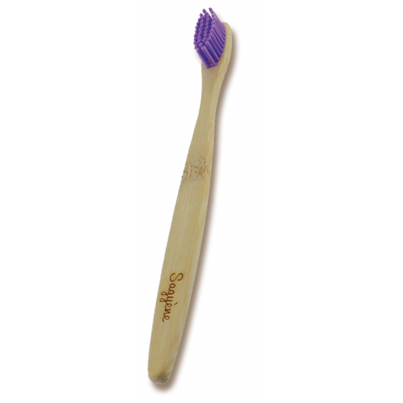 Violet Soft Bamboo Toothbrush - Sagyène