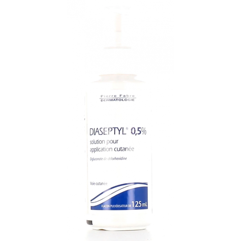 Diaseptyl 0.5% - Chlorhexidine - Solution pour Application Cutanée - Flacon Pulvérisateur -125 ml