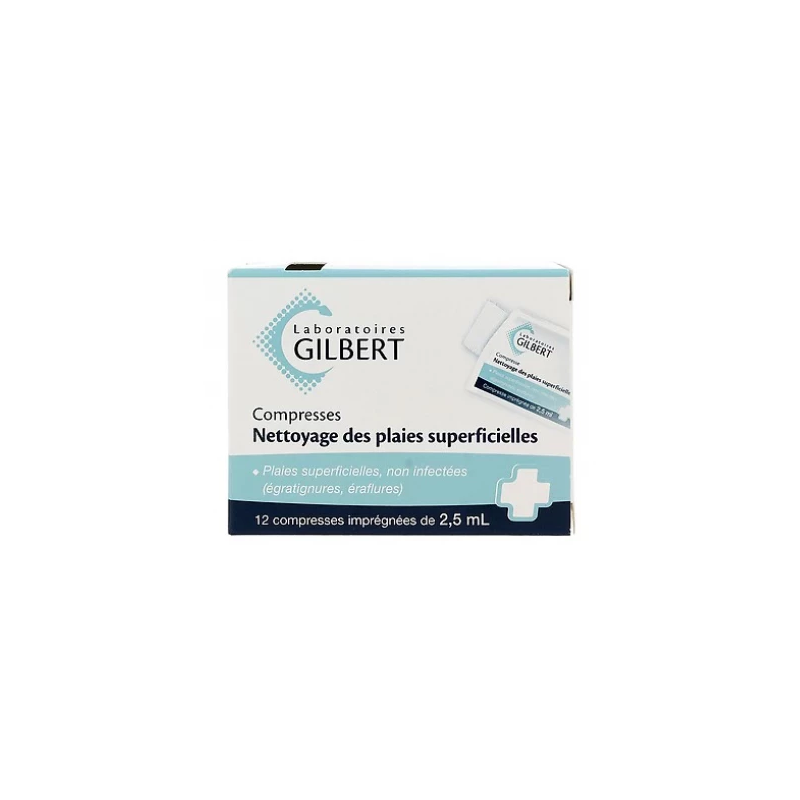 Single Use Alcohol Swabs - Antiseptic Solution - Gilbert - 12 swabs