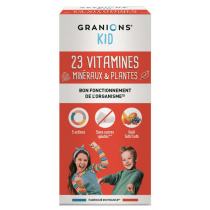 Syrup 23 Vitamins - Minerals & Plants - Functioning of the Body - Granions Kid - 200 ml