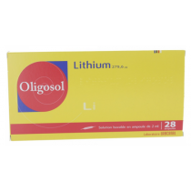 Oligosol Lithium - Irritabilité Troubles du Sommeil - 279.6ug - 28 Ampoules Buvables