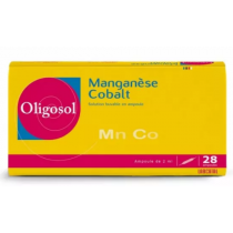 Manganese-Cobalt -  Oligosol Mn Co - OLIGOSOL - 28 Ampoules Buvables