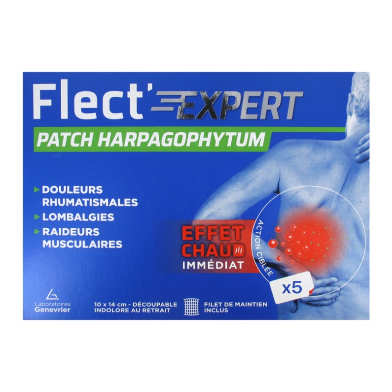 Patch Harpagophytum - Douleurs & Raideurs Musculaires - Flect'Expert - 5 Patchs