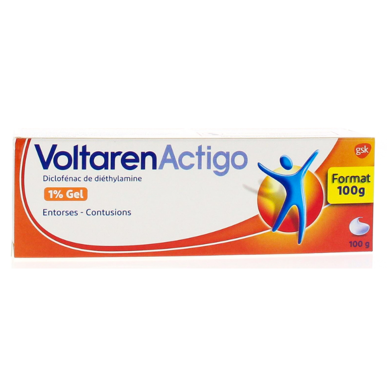 Voltaren Actigo Gel 1% - Diclofenac - Sprains and Bruises - 100 g