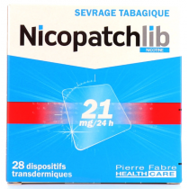 Nicopatchlib 21mg/24h - Smoking Cessation - 28 transdermal devices