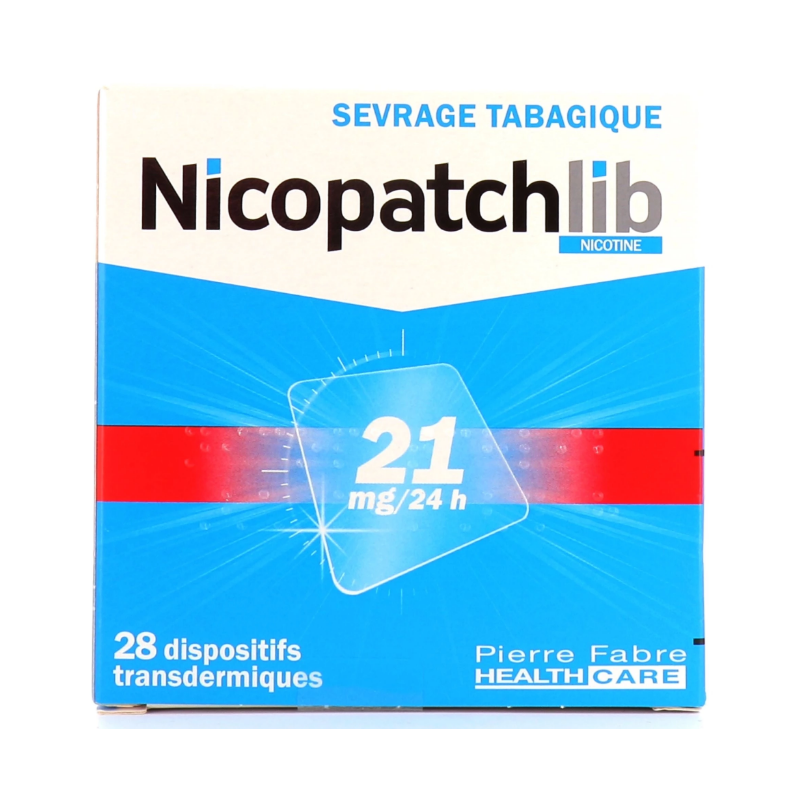 Nicopatchlib 21mg/24h - Sevrage Tabagique - 28 dispositifs transdermiques