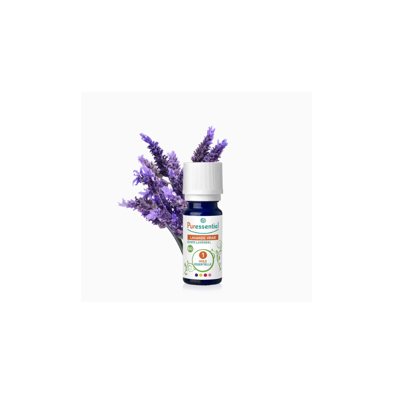 Organic Real Lavender Essential Oil, Puressentiel, 10 ml