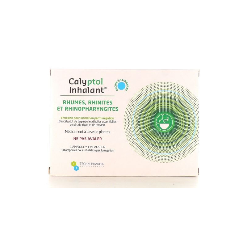 Calyptol Inhalant, Rhine/Rhinitis and Rhinopharyngitis - 10 Bulbs