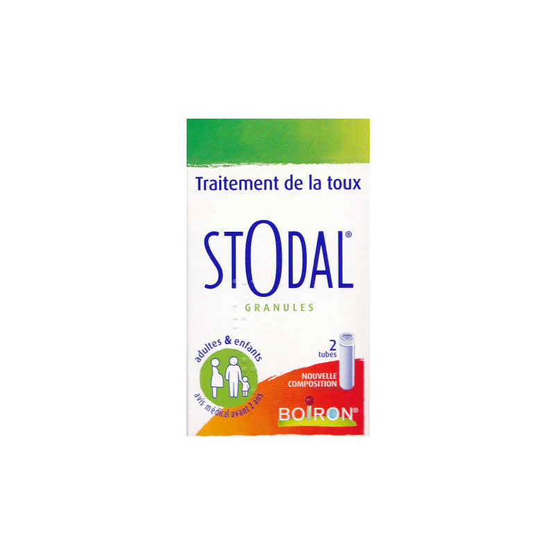Stodal Granules - Cough Treatment - Boiron - 2 Tubes of 4g