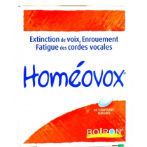Homeovox - Voice extinction & Enrouement - Boiron - 60 Tablets
