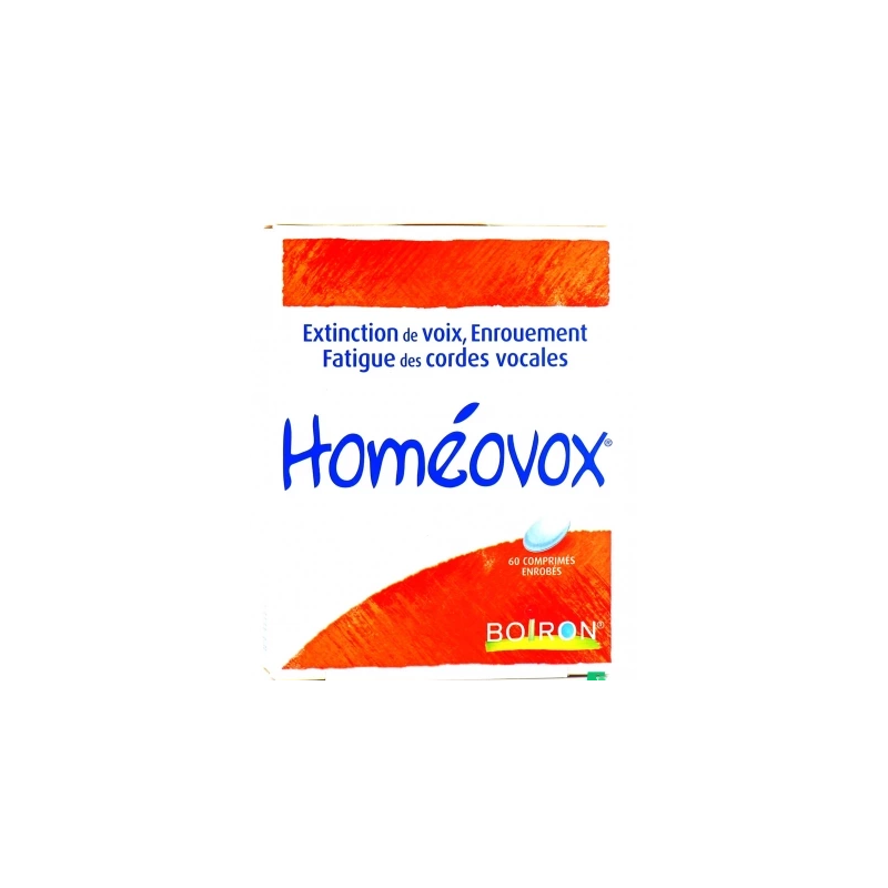 Homéovox - Extinction de Voix & Enrouement - Boiron - 60 Comprimés
