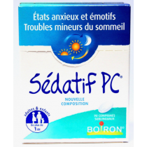 Sédatif PC - Etats Anxieux, Emotifs, Troubles Du Sommeil - Boiron - 90 Comprimés Sublinguaux