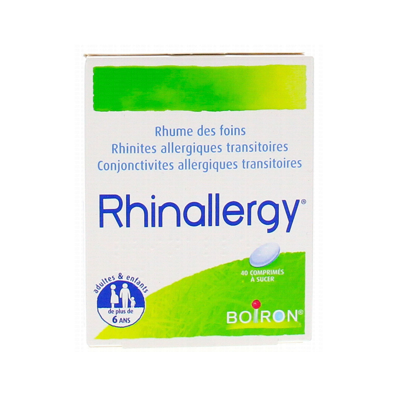 Rhinallergy - Rhinites, Rhume des foins, Conjonctivites - Boiron - 40 Comprimé A Sucer