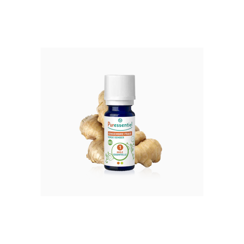 Organic Fresh Ginger Essential Oil, Puressentiel Expert, 5 ml
