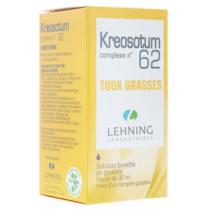 Kreosotum - Complexe N°62 -  Toux Grasses - Lehning - 30 ml