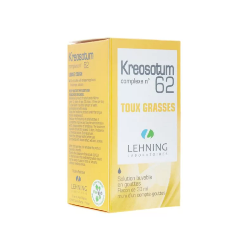 Kreosotum - Complexe N°62 -  Toux Grasses - Lehning - 30 ml