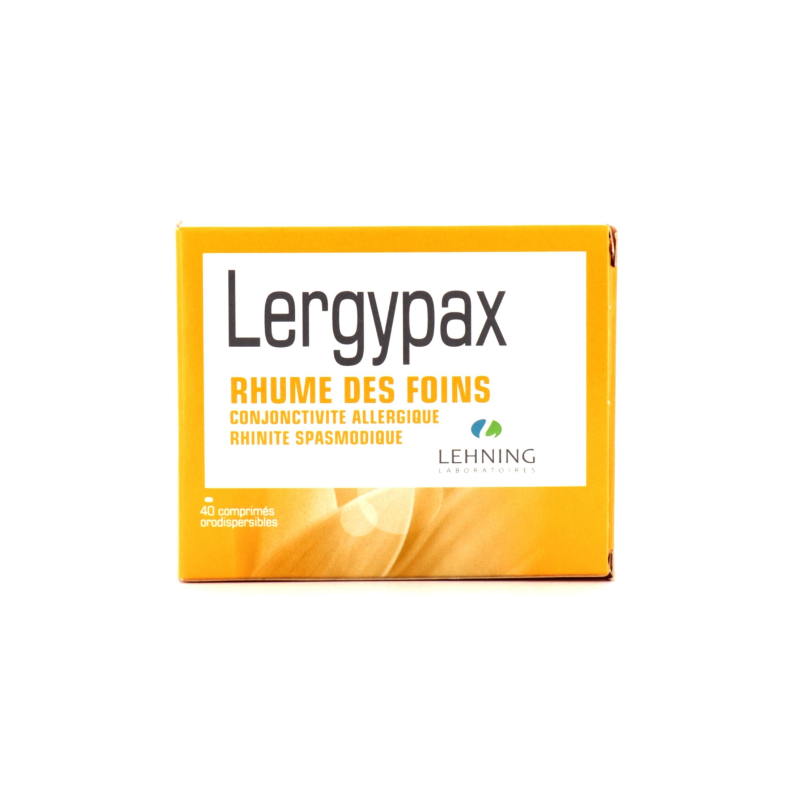 Lergypax - Rhume Des Foins, Conjonctivite Allergique - Lehning - 40 Comprimés Orodispersibles