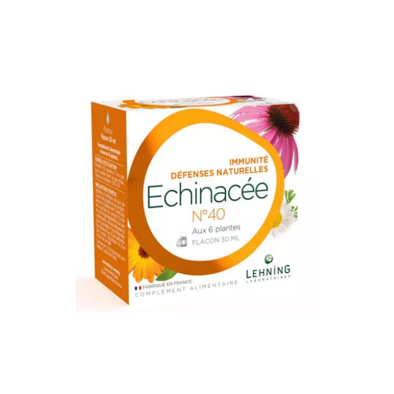 Echinacea - Complexe n°40 - Immunité, Défenses naturelles - Solution Buvable - Lehning - 30ml