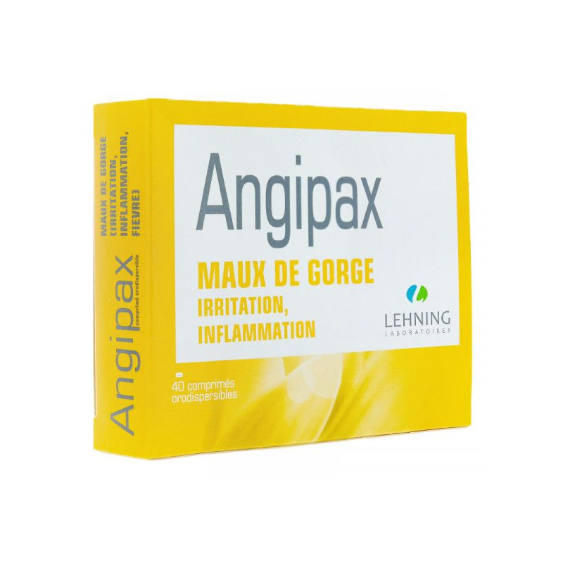 Angipax - Maux de Gorge, Irritation - Lehning - 40 comprimés orodispersibles