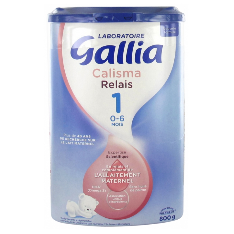 Lait Calisma - Relais Allaitement -1er Age - 0 à 6 Mois - 800g - Gallia